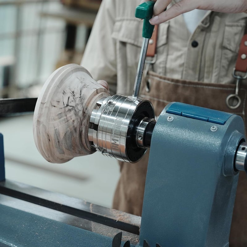 BMTURNING BMT-JS70N 70mm Dovetail Jaws for Woodturning Lathe Chucks, Extended and reverse dovetails handle both bowls and spindle workpieces, Compatible with Super NOVA 2, G3. - Image 5